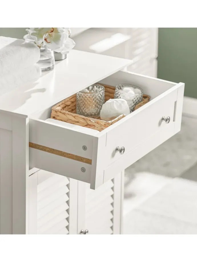 Badkommode in Weiß - (B)60 x (H)87 x (T)35cm