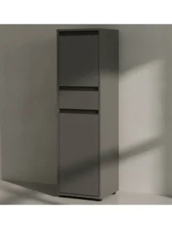 Badmöbel Set 5-tlg. XXL Badschrank Unterschrank Badkommode Badset in Graphit