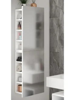 Badmöbel Spiegelschrank Spiegel Flandu XL in Weiß