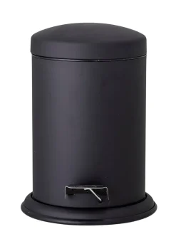 Badmülleimer "Loupi" in Schwarz - (H)27 cm