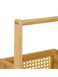 Badregal in Natur - (B)27 x (H)83 x (T)26 cm