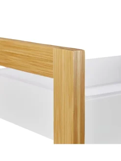 Badregal in Natur/ Weiß - (B)28 x (H)74,5 x (T)20 cm