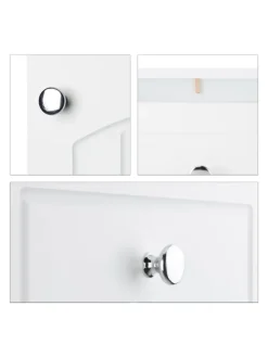 Badschrank in Weiß - (B)30,5 x (H)80 x (T)30,5 cm