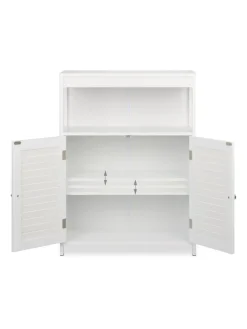 Badschrank in Weiß - (B)60 x (H)80 x (T)29 cm