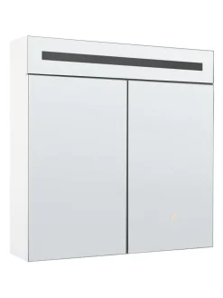 Bad-Spiegelschrank JARAMILLO in Weiß/Silber - (W) 60 x (H) 60 x (L) 12 cm