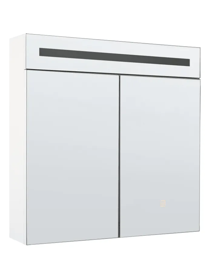 Bad-Spiegelschrank JARAMILLO in Weiß/Silber - (W) 60 x (H) 60 x (L) 12 cm