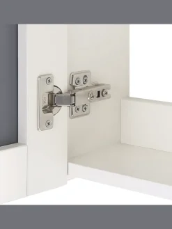 Bad-Spiegelschrank JARAMILLO in Weiß/Silber - (W) 60 x (H) 60 x (L) 12 cm