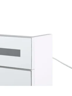 Bad-Spiegelschrank JARAMILLO in Weiß/Silber - (W) 60 x (H) 60 x (L) 12 cm