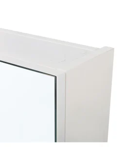 Bad-Spiegelschrank NAVARRA in Weiß/Silber - (W) 80 x (H) 70 x (L) 14 cm