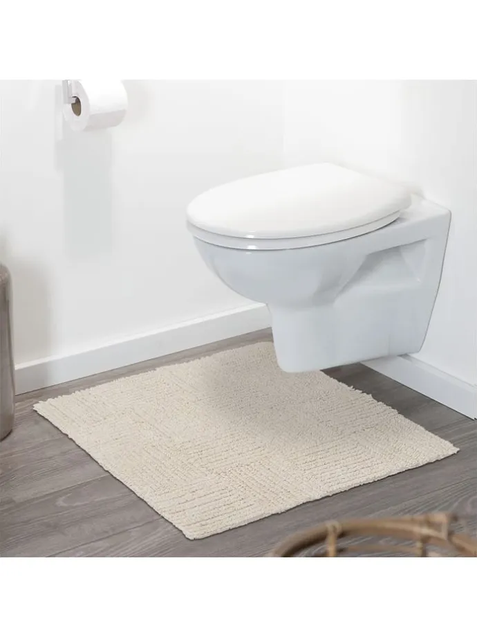 Badvorleger in Creme - (L)60 x (B)60 cm