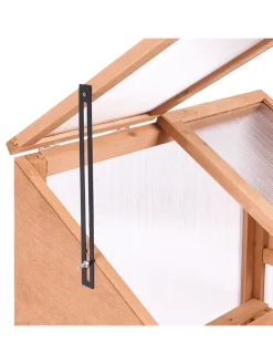 Balkongewächshaus VOLVERA in Braun/Transparent - (W) 67 x (H) 114 x (L) 49 cm