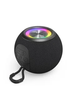 Ball Shape Speaker Bluetooth Lautsprecher, 5 LED in Schwarz
