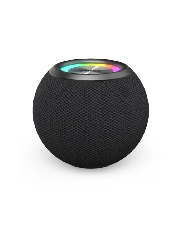 Ball Shape Speaker Bluetooth Lautsprecher, 5 LED in Schwarz