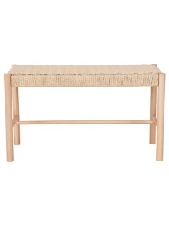 Bank "Abano" in Beige - (B)80 x (H)45 x (T)35 cm