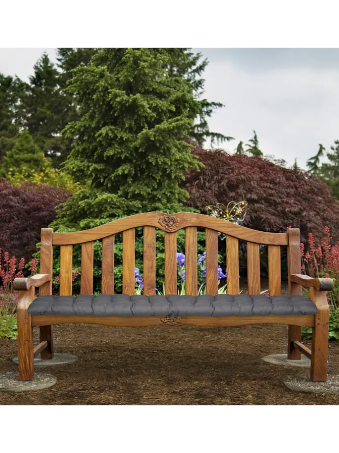 Bankauflage in Grau - (B)180 x (H)7 x (T)50 cm