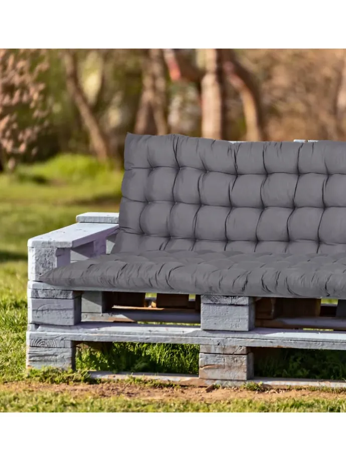 Bankauflage in Grau - (B)180 x (H)7 x (T)50 cm