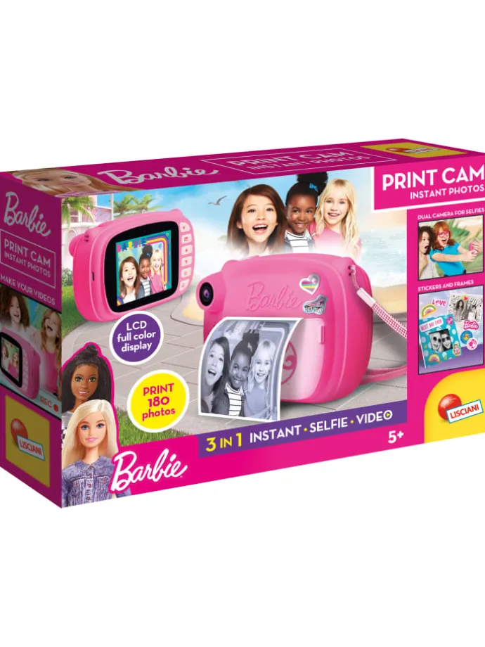 Barbie Print Cam Sofortbildkamera Kamera in pink