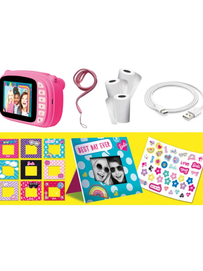 Barbie Print Cam Sofortbildkamera Kamera in pink