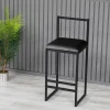 Barhocker "Nordic" in Schwarz - (B)35 x (H)80 x (T)25 cm