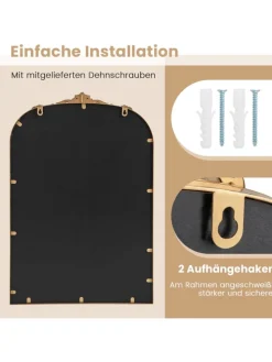 Barock Spiegel 61 x 90 cm in Gold