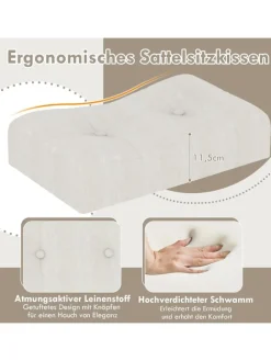 Bartisch Set Massivholz mit 3er Set Barhocker in Beige