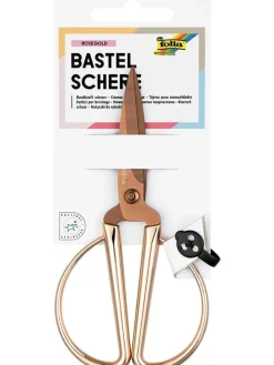 Bastelschere in Rosegold