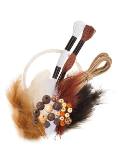 Bastelset "Traumfänger" in Braun