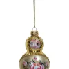 Baumschmuck "Babushka" in Creme - (B)7 x (H)11 cm