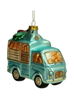 Baumschmuck "Bread Delivery Van" in Türkis - (H)12 cm