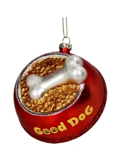 Baumschmuck "Good Dog" in Rot - (H)11 cm