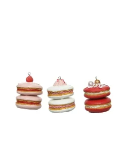 Baumschmuck Macaron Keks Anhänger in weiß