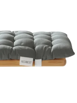 Baumwolle Bierbank-Auflage 2er-Pack Seattle in grau