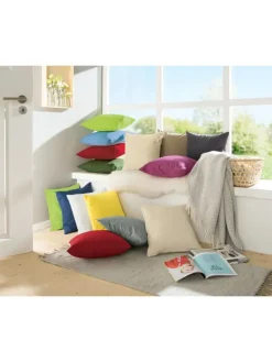 Baumwolle Kissenhülle Seattle in dunkelblau