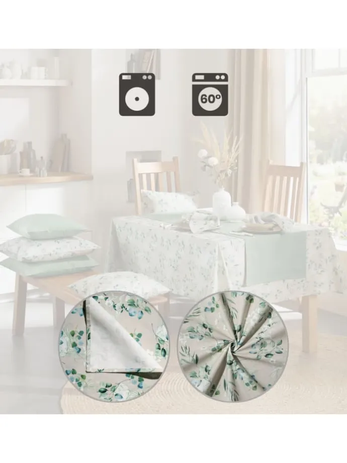 Baumwolle Tischdecke in salbei