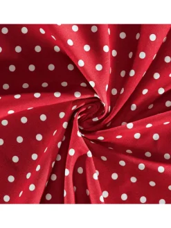 Baumwolle Tischläufer Orlando in rot