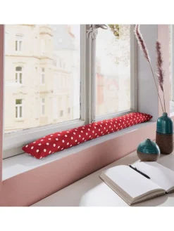 Baumwolle Zugluftstopper Orlando in rot