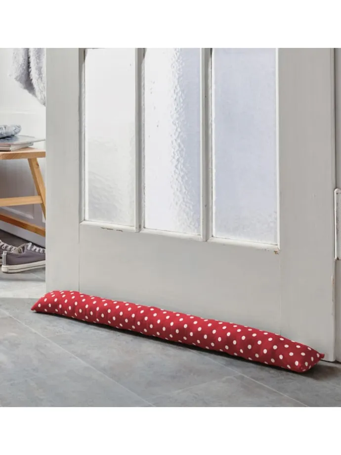 Baumwolle Zugluftstopper Orlando in rot