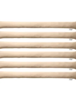 Baumwolle Zugluftstopper 6er-Pack in beige