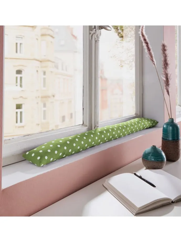 Baumwolle Zugluftstopper Orlando in grün