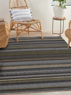 Baumwoll-Teppich in Bunt