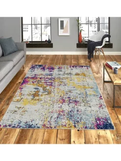 Baumwoll-Teppich "Woopamuk" in Bunt