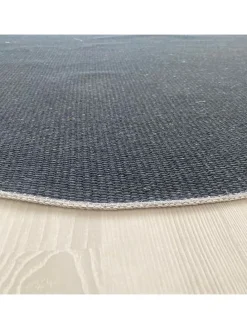 Baumwoll-Teppich ''Woopamuk523'' in Beige/ Schwarz