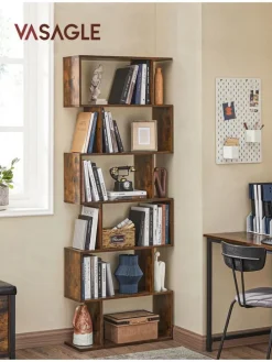 Bücherregal in Braun - (B)70 x (H)191,6 x (T)24 cm