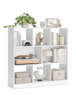 Bücherregal in Weiß - (B)97,5 x (H)100 x (T)30 cm