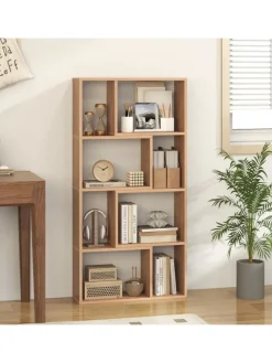 Bücherregal mit 4 Ebenen in Hellbraun