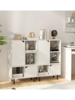 Bücherregal stapelbar in Weiß