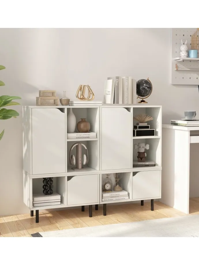 Bücherregal stapelbar in Weiß