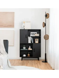 Bücherschrank in Schwarz