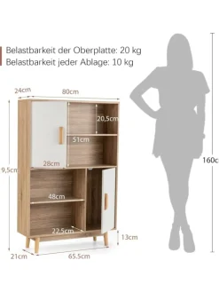 Bücherschrank in Weiß