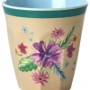 Becher in Beige/ Hellblau - 250 ml